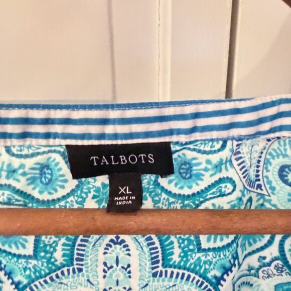 Talbots Split Neck Shell - Picture 2 of 5